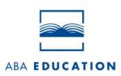 ABA education logo