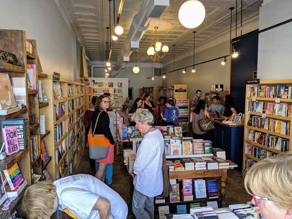 Interior of White Whale Bookstore