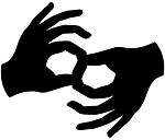 Sign language interpretation symbol